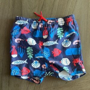 Baby Boden Fish Trunks 6-12 mo